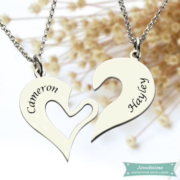 Collier Couple Près De Toi En Argent Sterling Couple