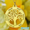 Collier Prénom Arbre De Vie En Plaqué Or Arbre De Vie
