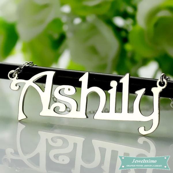 Collier Prénom Harrington En Plaqué Or Rose