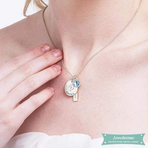 Kit Collier Prénom Bébé Avec Barre En Plaqué Or Bébé