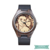 Montre en bois Tout près de toi en cuir pour homme montre bois