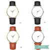 Montre personnalisée photo DIY en cuir Noir / Doré montre quartz