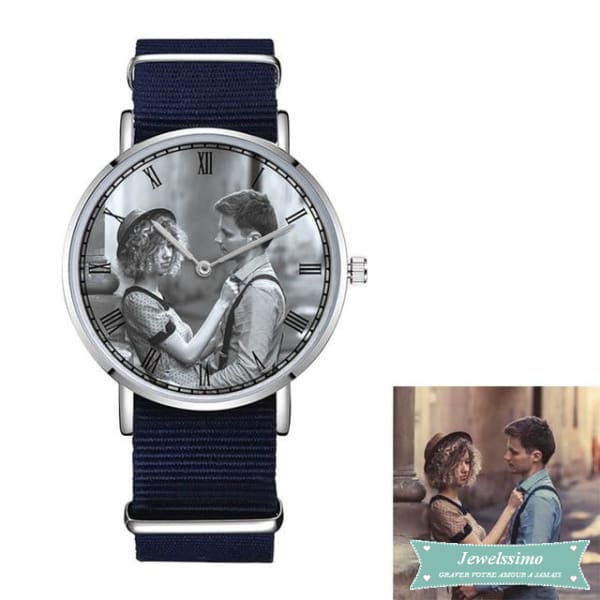 Montre photo Custom en Nylon montre quartz