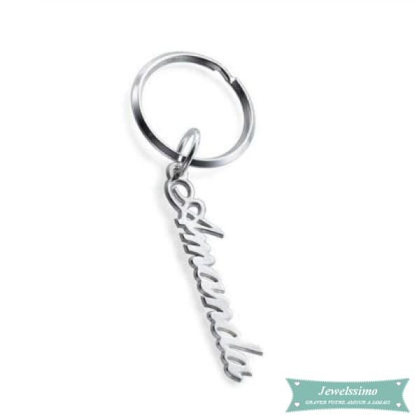 Porte clé Mon Prénom à personnaliser Argent porte clé