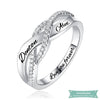 Bague Couple Ma Folie Amoureuse En Argent Sterling 52 - 6 Bague Couple