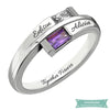 Bague De Couple Together 2 Prénoms En Argent Bague Couple