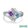Bague Dengagement Diamant En Argent Bague Couple