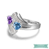 Bague Dengagement Diamant En Argent Bague Couple