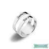 Bague Deux Prénoms Hubun En Argent (Calligraphie Arabe Possible) Argent / 47 - 4 Bague Arabe