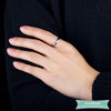 Bague Diamante Avec Gravure Intérieure En Argent 925 Bague Gravée