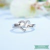 Bague Femme Ma Valentine En Argent Sterling 925 Bague Couple