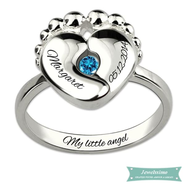 bague babyfoot maman