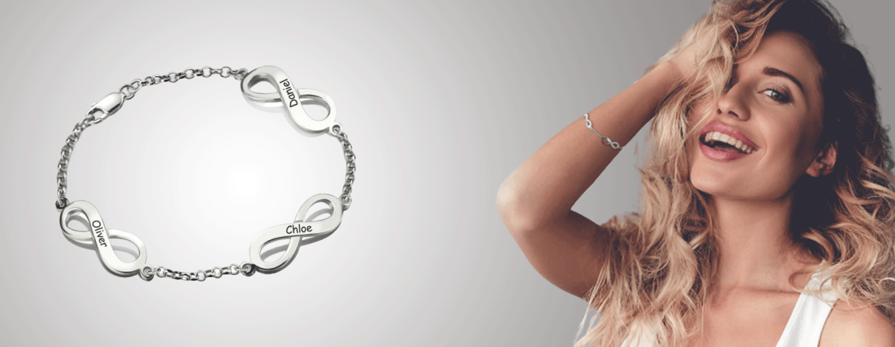 Bracelet femme personnalisé Women en argent pas cher – Jewelssimo