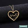 Collier arabe Coeur 9alb en plaqué or jaune 40cm Arabe