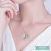 Collier Famille 6 Prénoms Avec Pierre De Naissance En Argent Sterling Famille