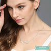 Collier infini 2 prénoms plaqué or rose Infini