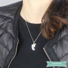 Collier Pied De Bébé Avec Pierre De Naissance En Argent 925 Bébé