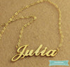Collier Prénom Julia En Plaqué Or Prénom