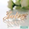 Collier Prénom Julia En Plaqué Or Rose Prénom