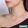 Collier Prénom Style Cursive En Plaqué Or Rose Prénom