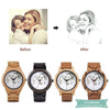 Montre photo en bois Loveliness pour femme montre bois
