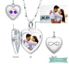 Pendentif Cancer avec photo encastré 35cm pendentif photo