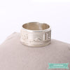 Bague Arabe Personnalisée En Argent Mektoube 47 - 4 Bague Arabe