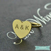 Bague Couple Lettres Initiales En Plaqué Or Jaune Bague Couple