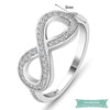 Bague De Promesse Infini Pour Toujours En Argent 52 - 6 Bague Infini