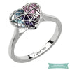 Bague Famille En Argent Sterling 925 Coeur En Cage 47 - 4 Bague Famille