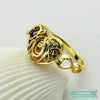 Bague Famille La Cage Du Bonheur En Plaqué Or Jaune Bague Famille