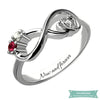 Bague Infini My Heart Is Your Love En Argent 47 - 4 Bague Infini