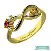 Bague infini My Heart Is Your Love en plaqué or 47 - 4 bague infini