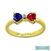 Bague Personnalisée Always And Forever En Plaqué Or Bague Couple