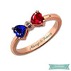 Bague Personnalisée Always And Forever En Plaqué Or Rose 47 - 4 Bague Couple