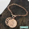 Bracelet Arbre De Vie Best Family En Plaqué Or Rose Bracelet Arbre De Vie