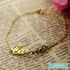 Bracelet Femme Personnalisé Carrie Bradshaw En Plaqué Or