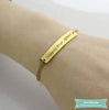 Bracelet Femme Personnalisé Happyness En Plaqué Or Bracelet Femme