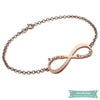 Bracelet Infinity En Plaqué Or Rose 14Cm Bracelet Infini