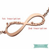 Bracelet Infinity En Plaqué Or Rose Bracelet Infini