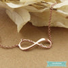 Bracelet Infinity En Plaqué Or Rose Bracelet Infini