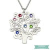 Collier Arbre De Vie Feuillage En Argent Sterling 35Cm Arbre De Vie