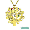 Collier Arbre De Vie Feuillage En Plaqué Or 35Cm Arbre De Vie