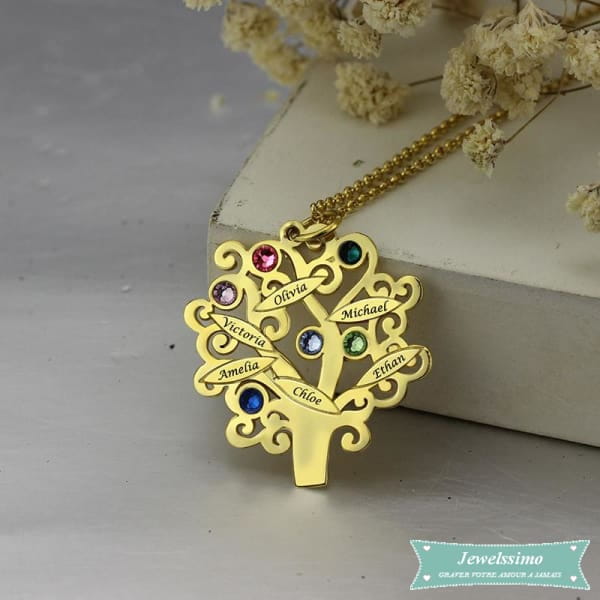 Collier Arbre de vie Feuillage