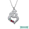 Collier Bébé Avec Maman En Argent Sterling 925 35Cm