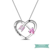 Collier couple Cupidon en argent 925 35cm Couple