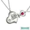 Collier Couple Key To My Heart En Argent Sterling 925 35Cm Couple