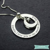 Collier Couple Love To The Moon En Argent Sterling 925