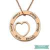 Collier Famille I Will Always Love You En Argent Sterling 925 Famille