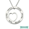 Collier Famille I Will Always Love You En Plaqué Or Rose Famille